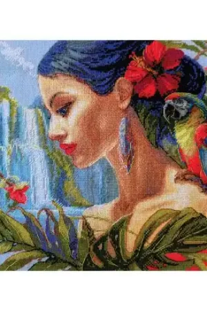 Scelto Dai Clienti kit ricamo a punto croce - Madre Natura - Tropici - Aine