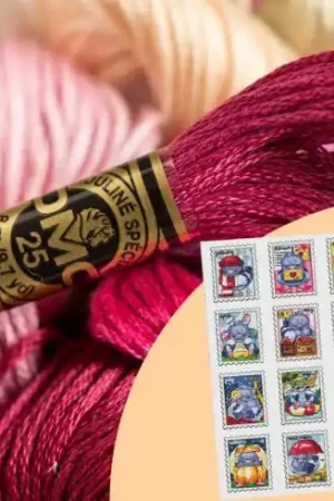 Filo per ricamo - Set di fili solo - Calendario dei Piccoli Piccioni - LunarFoxStitch Solo Oggi