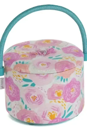 Ultime Pezzi Scatola da Cucito Rotonda - Floral Dream