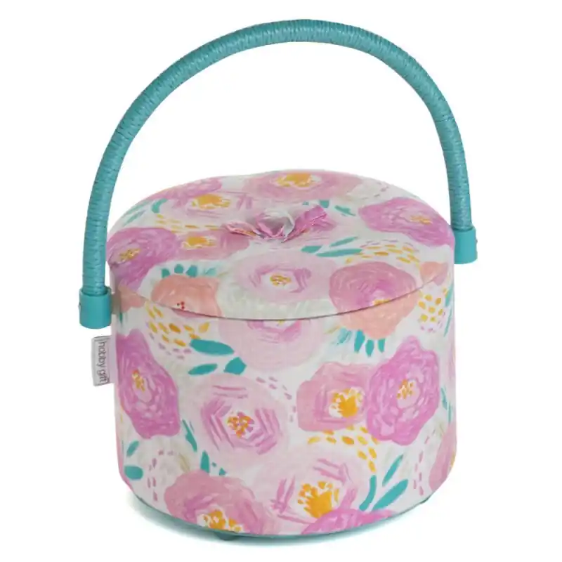 Ultime Pezzi Scatola da Cucito Rotonda - Floral Dream