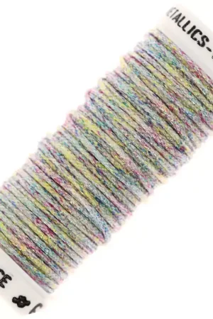 Offerta Del Giorno Fil à broder métallisé tressé 16  Au ver à soie pour broderie Arlequin (037) x10m