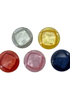 Nuova Collezione Bottone Tondo in Plastica Trasparente 1,3cm