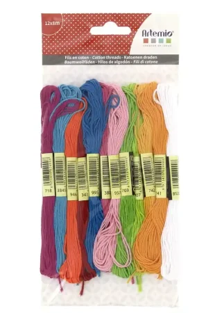 Prezzo Scontato Assortiment 12 échevettes pour bracelet brésilien & broderie - Fun x1