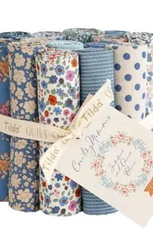 Tilda Creating Memories, Summer and Ocean Blues, 16 Fat Eight Roll Spedito Oggi