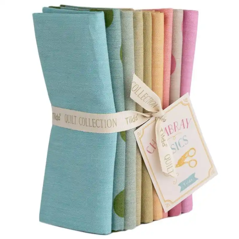 Tilda Creating Memories, Spring Easter Pastels, 9 Fat Quarter Chambray Prezzo Conveniente