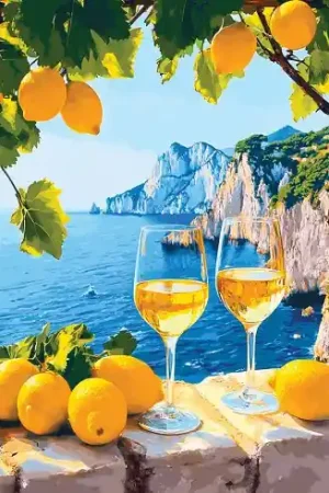 Kit ricamo diamante su telaio - vista mare - Art City Esclusivo