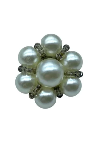 Prezzo Basso Bottone Perla Lineato 38 Diametro 2,5 cm