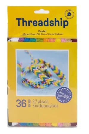 Assortiment 36 échevettes 6 brins pour bracelet brésilien & broderie - Pastel x1 Prezzo Di Fabbrica