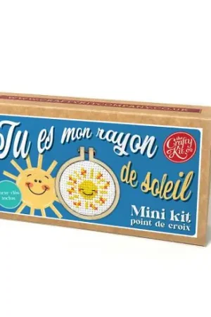 Mini kit per il punto croce - Tu sei il mio raggio  - The Crafty Kit Compagny Consegna Rapida