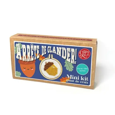 Spedizione Espresso Mini kit per il punto croce - Smettila di bighellonare - The Crafty Kit Compagny