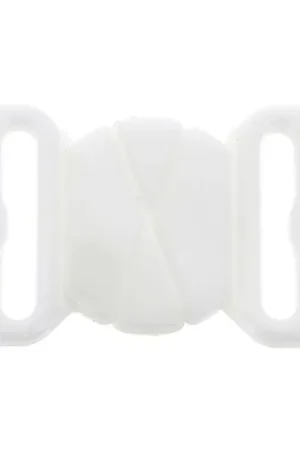 Ultime Pezzi Attache Maillot de bain 17 mm - forme ovale - Blanc x1