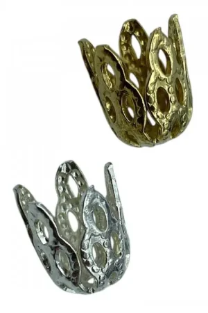 Direttamente Dal Produttore Coppia Campanella Traforata Filigranata in Ferro – 10 mm