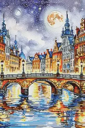 Offerta Del Giorno kit ricamo a punto croce - Le luci della città - Nova Sloboda