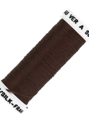 Promozione Esclusiva Fil à broder de soie ovale pour broderie traditionnelle - Acajou (4123) x30m