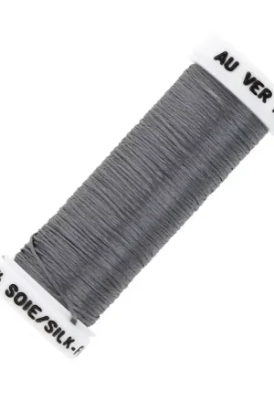 Fil à broder de soie ovale pour broderie traditionnelle - Gris souris (3224) x30m Offerta Limitata