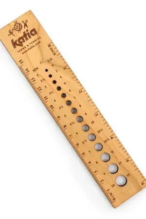 Novità Righello con misuratore calibro in legno - Katia