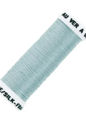 Fil à broder de soie ovale pour broderie traditionnelle - Bleu gris (131) x30m Consegna Rapida