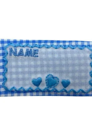 Etichetta Termoadesiva Personalizzabile in Cotone Ricamo Cuore con Scritta NAME – Lavabile e Facile da Applicare Compra Online