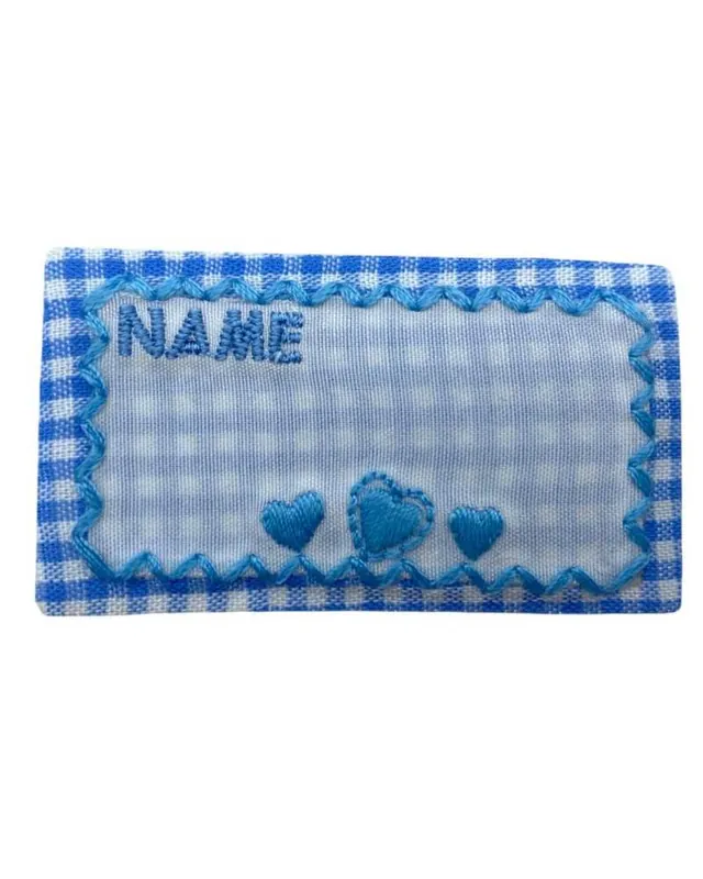 Etichetta Termoadesiva Personalizzabile in Cotone Ricamo Cuore con Scritta NAME – Lavabile e Facile da Applicare Compra Online