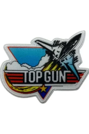 Offerta Limitata Patch Termoadesiva Stampata – Top Gun con Aereo e Stella
