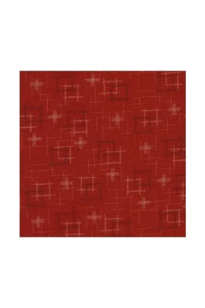 Ultimissimo Modello Sevenberry Kasuri Red, Tessuto Rosso con quadrati astratti - Robert Kaufman