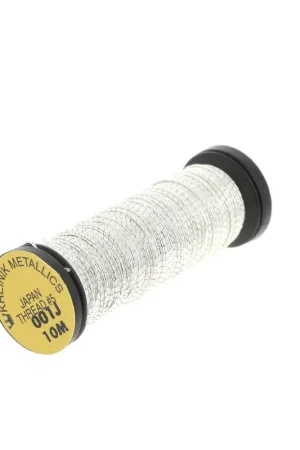 Direttamente Dal Produttore Fil métallisé Kreinik pour la broderie d'or - Taille 5 - Silver (001J) x10m