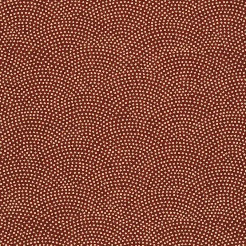 Novità Sevenberry Kasuri Red, Tessuto Rosso con pois a onda - Robert Kaufman