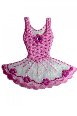 Applicazione Termoadesiva Patch Marbet Ricamo Vestito da Ballerina con Brillantino – Danza Classica Sconto