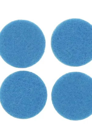 Nuovo Arrivo Recharge rond feutrine 22 mm pour pendentif diffuseur de parfum - Bleu x4