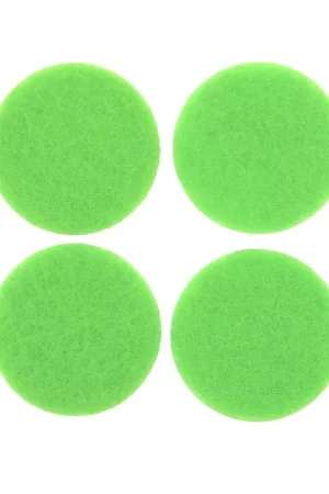 Compra Adesso Recharge rond feutrine 22 mm pour pendentif diffuseur de parfum - Vert Fluo x4