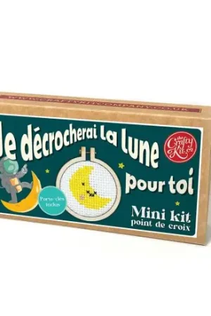 Mini kit per il punto croce - Ti porterei la luna - The Crafty Kit Compagny Scelto Dai Clienti