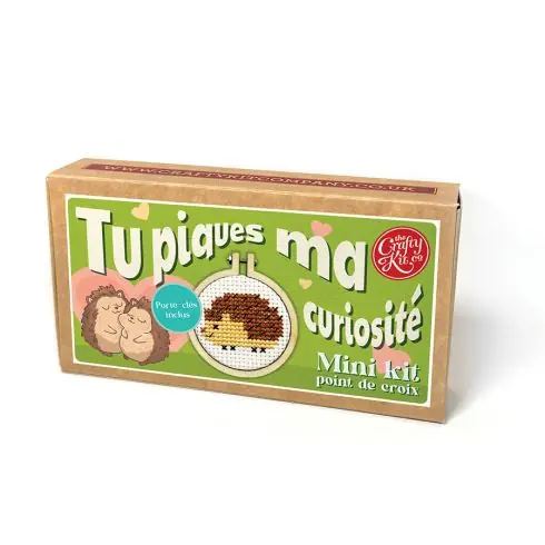 Direttamente Dal Produttore Mini kit per il punto croce - Mi incuriosisci - The Crafty Kit Compagny