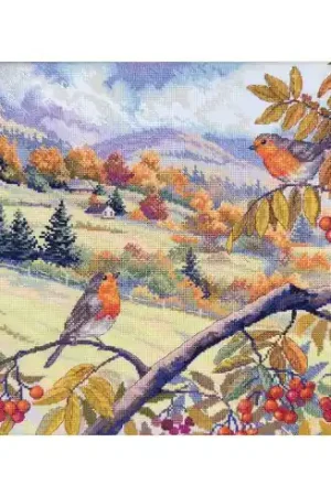 kit ricamo a punto croce - Colline ricoperte d'oro - Merejka Ultima Occasione