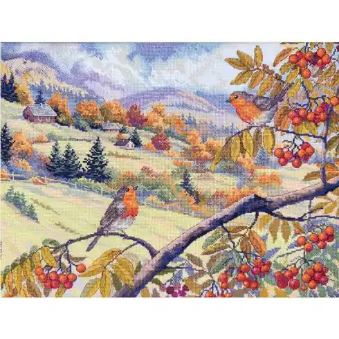 kit ricamo a punto croce - Colline ricoperte d'oro - Merejka Ultima Occasione