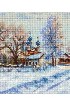 Offerta Speciale kit ricamo a punto croce - Tempio rurale - MP Studia