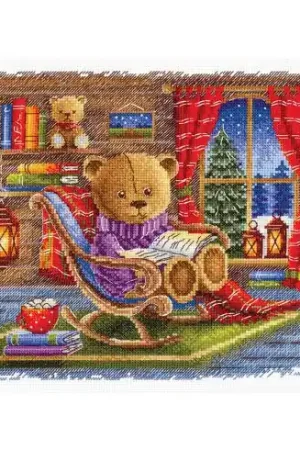 Esclusivo kit ricamo a punto croce - Per un libro preferito - MP Studia