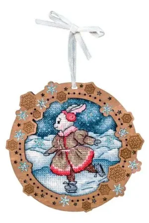 Di Tendenza Kit di ornamenti da ricamare - Sul fiume ghiacciato 2 - MP Studia