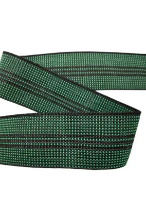 Sconto Nastro Elastico Seduta Cinghia Tappezzeria Alto 4 Cm Verde Nero