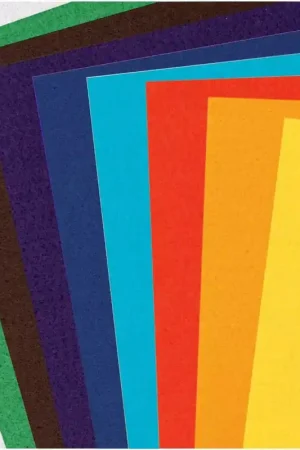 Compra Online Assortiment de plaques de feutrine rectangle 20x30 cm - Couleurs Basic x10