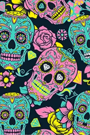 Tessuto in cotone - Teschi Multi Promo Stagionale