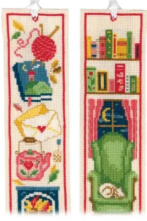 Più Venduto Kit segnalibro da ricamo - Lettura accogliente - Vervaco