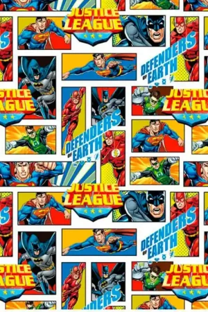 Tessuto in cotone - Justice League Prezzo Scontato