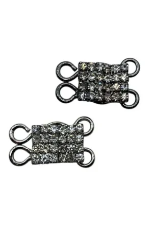 Offerta Uncinello Strass Rame Vetro Forma Originale 24 mm