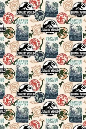 Offerta Speciale Tessuto in cotone - Raptor Country - Jurassic World