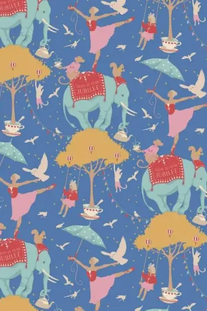 Promozione Tilda Jubilee Circus Life Jubilee Blue, tessuto blu vita da circense