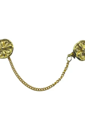 Bottone Alamaro con Catenella Oro e Motivo Floreale Bestseller