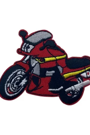 Applicazione Termoadesiva Patch Moto Rossa Promozione Esclusiva