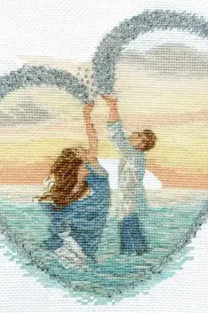 kit ricamo a punto croce - Tu sei il mio orizzonte - Charivna Mit Professionale