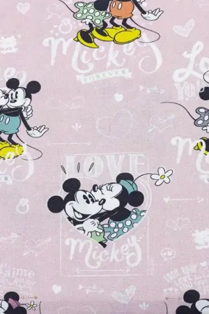 Tessuto in cotone - Minnie and Mickey Mouse - Love Scelto Dai Clienti