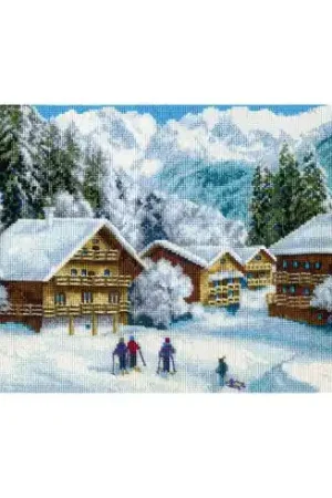 Di Tendenza kit ricamo a punto croce - Vacanze nelle Alpi - Charivna Mit